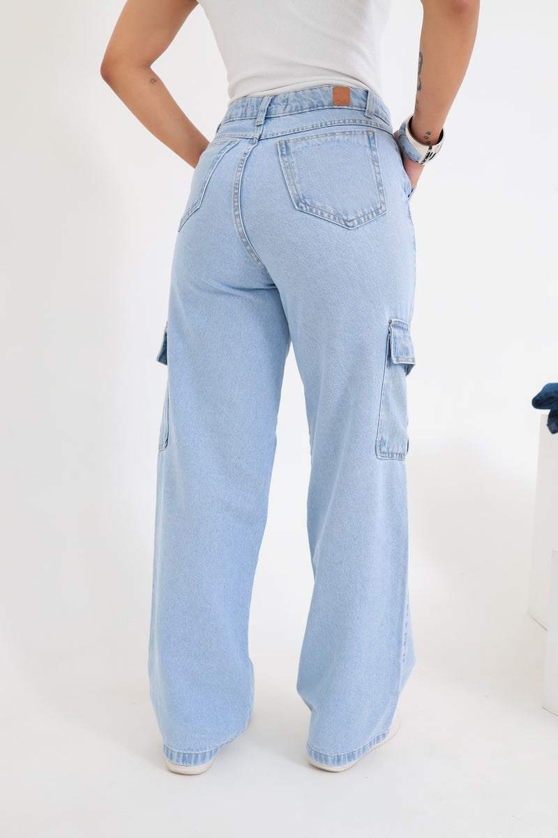 Calça Cargo Jeans