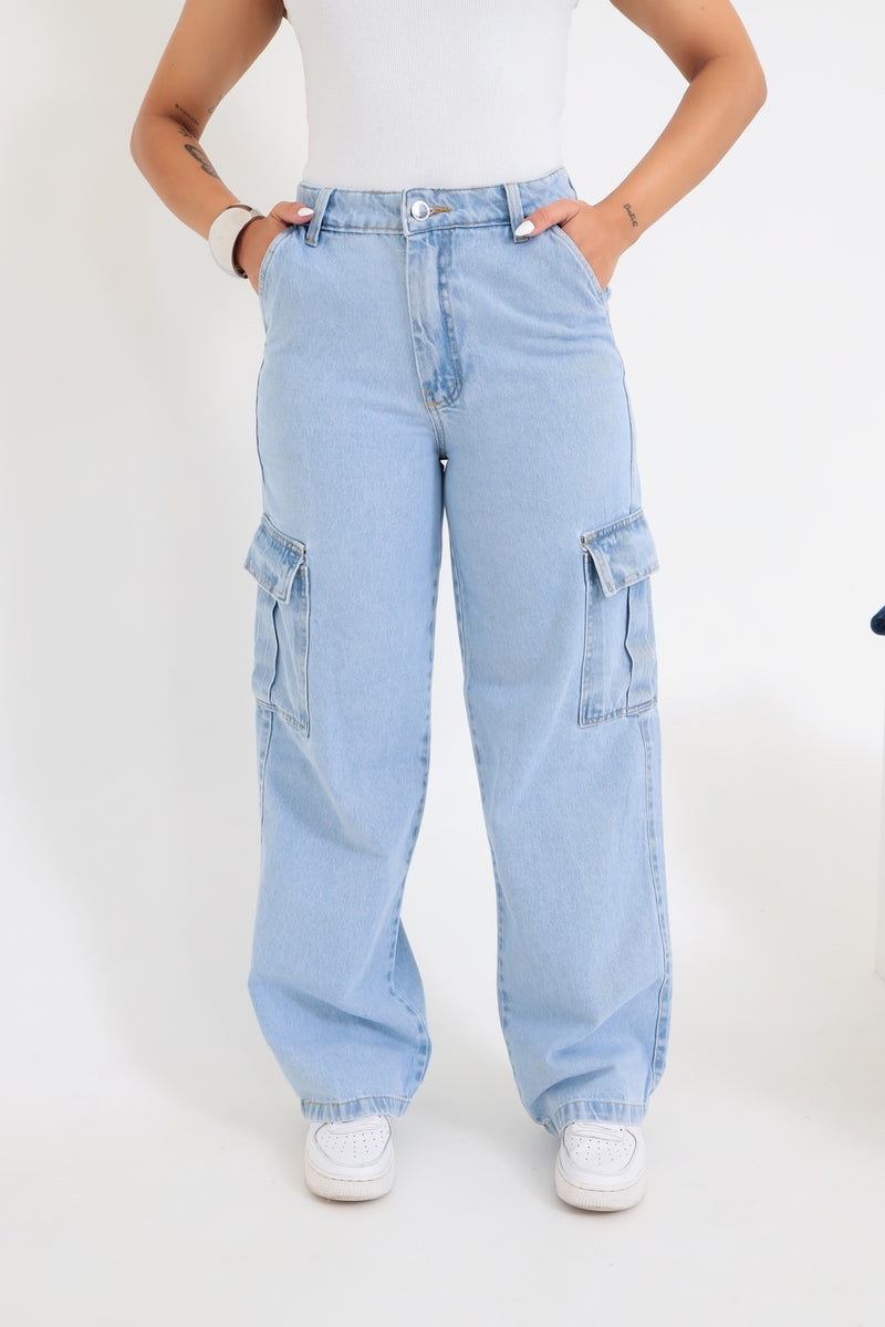 Calça Cargo Jeans