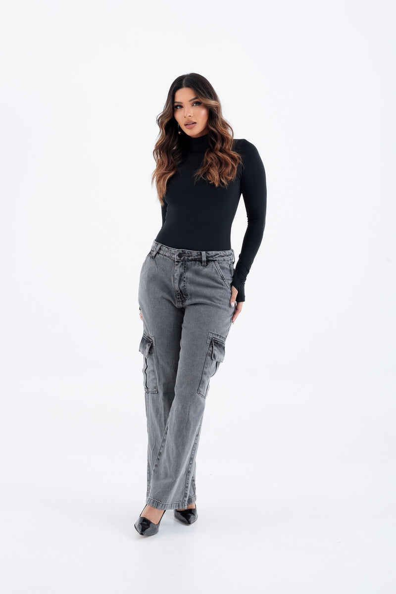 Calça Cargo Jeans