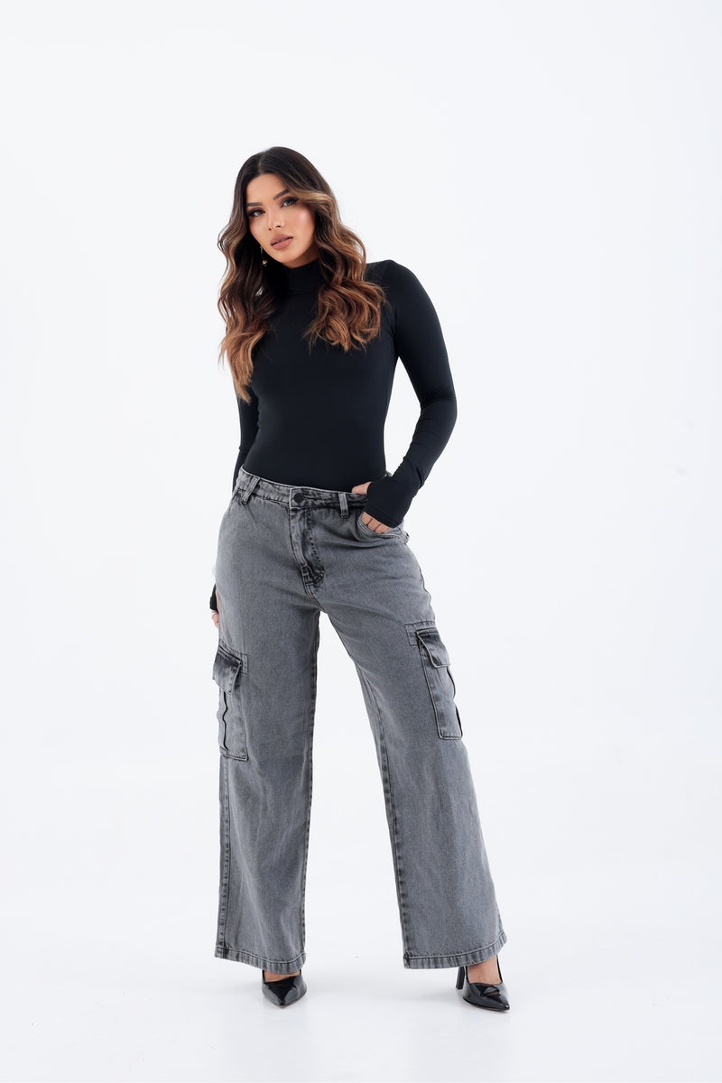 Calça Cargo Jeans