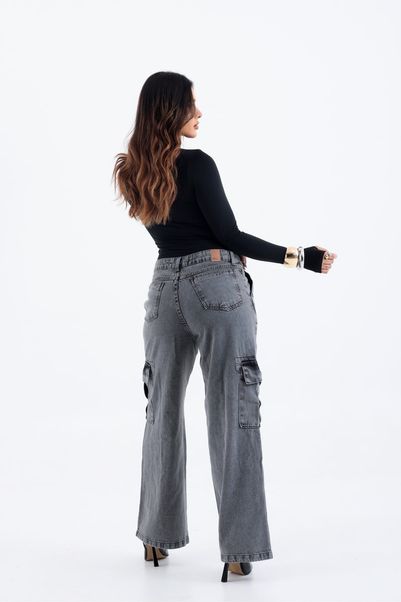 Calça Cargo Jeans