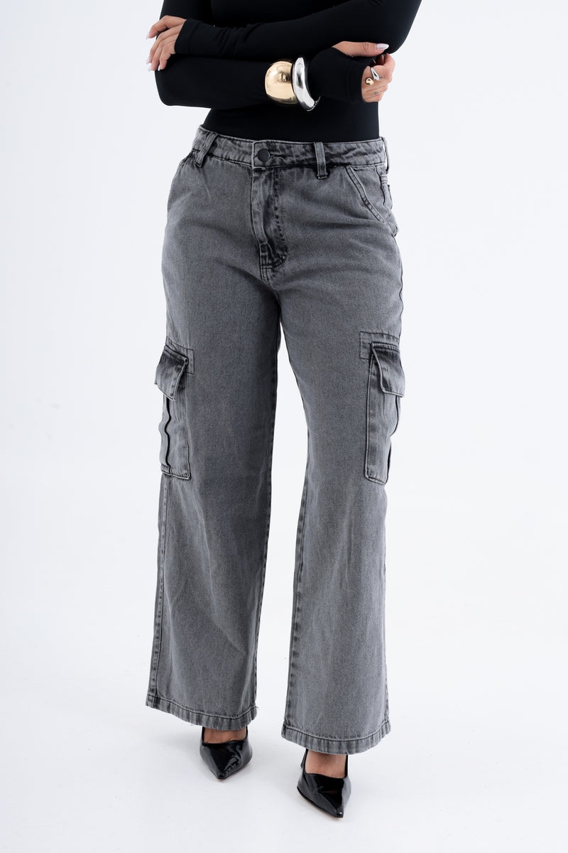 Calça Cargo Jeans