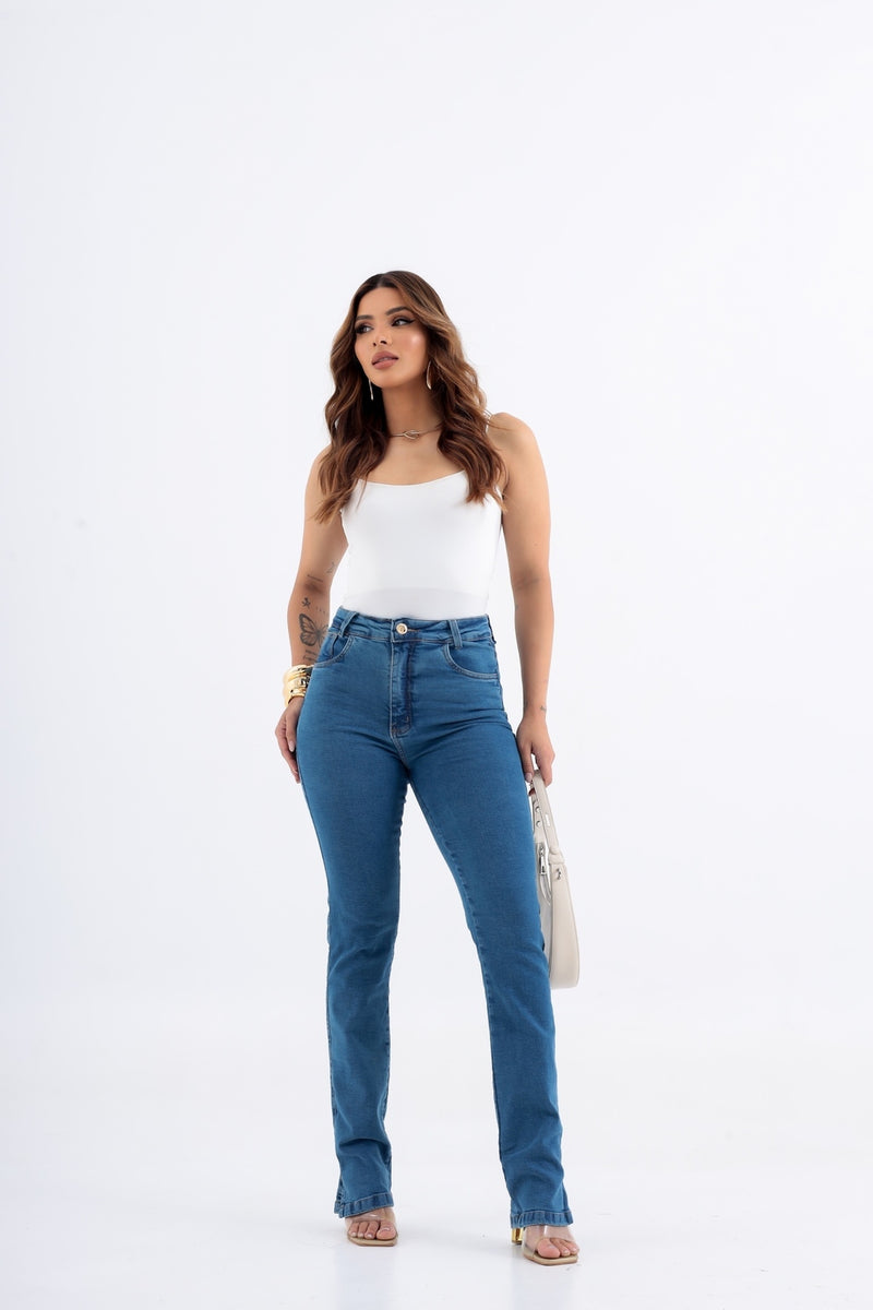 Calça Jeans Flare