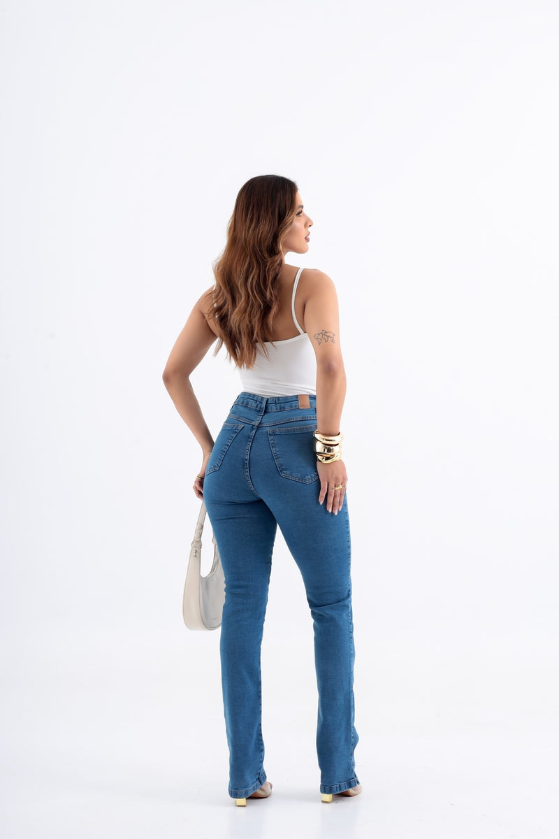 Calça Jeans Flare