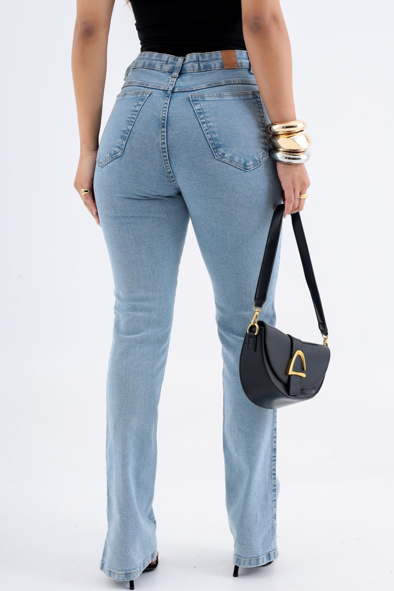Calça Jeans Flare