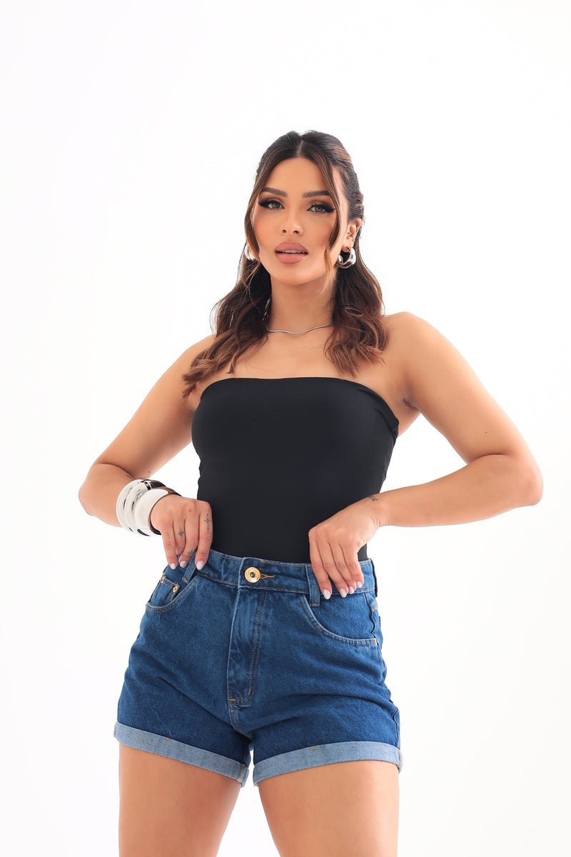 Shorts Jeans Barra