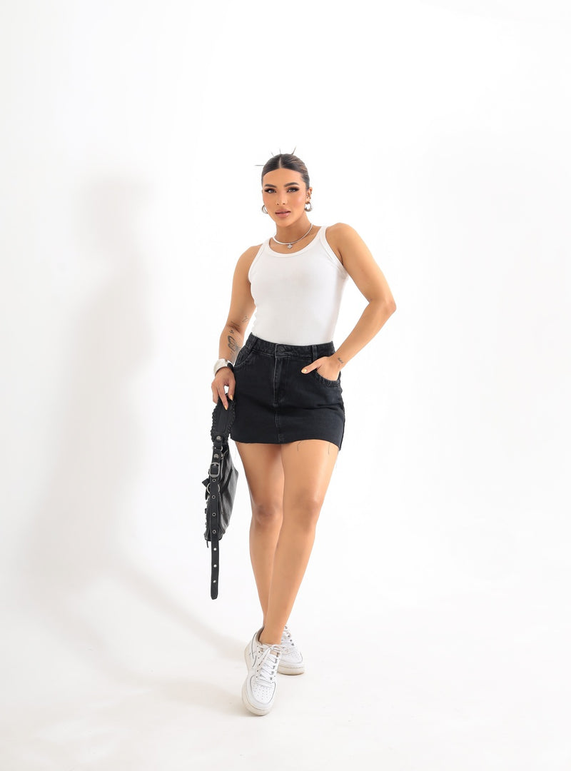 Mini Saia Jeans