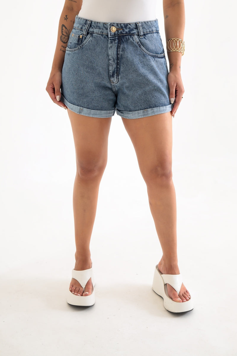 Shorts Jeans Barra