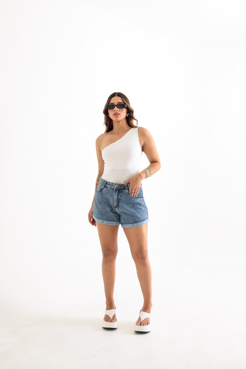 Shorts Jeans Barra