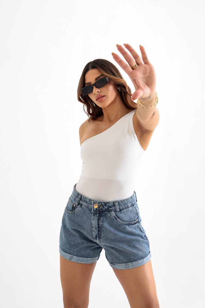 Shorts Jeans Barra