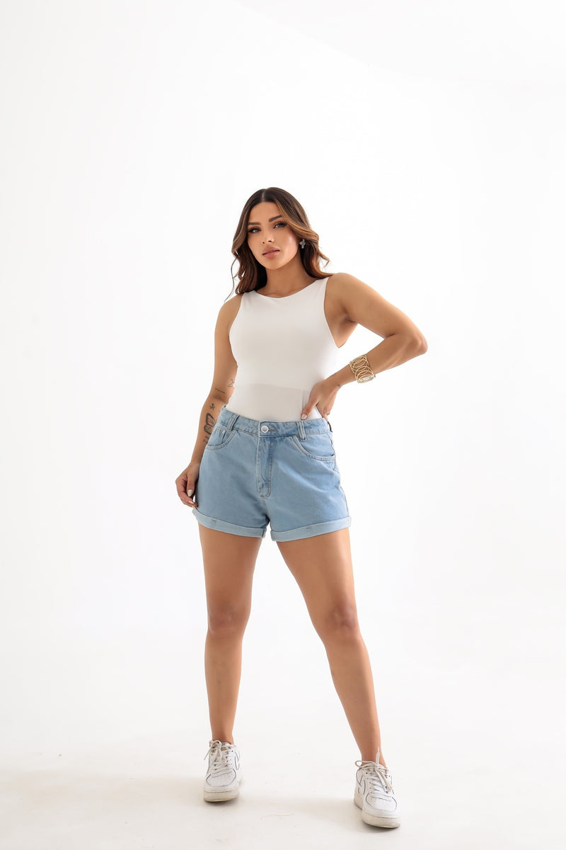 Shorts Jeans Barra