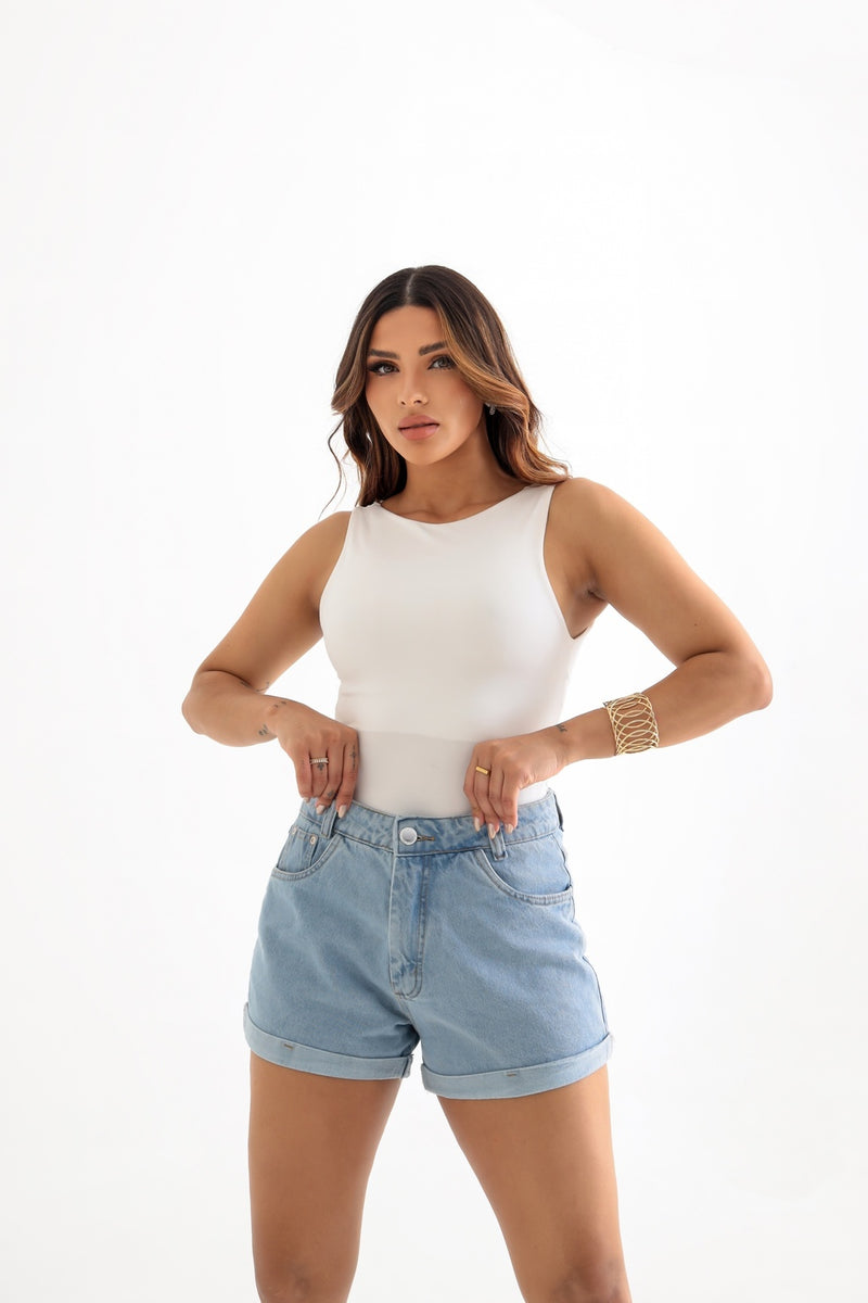 Shorts Jeans Barra
