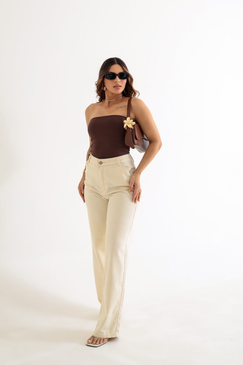 Calça Jeans Reta