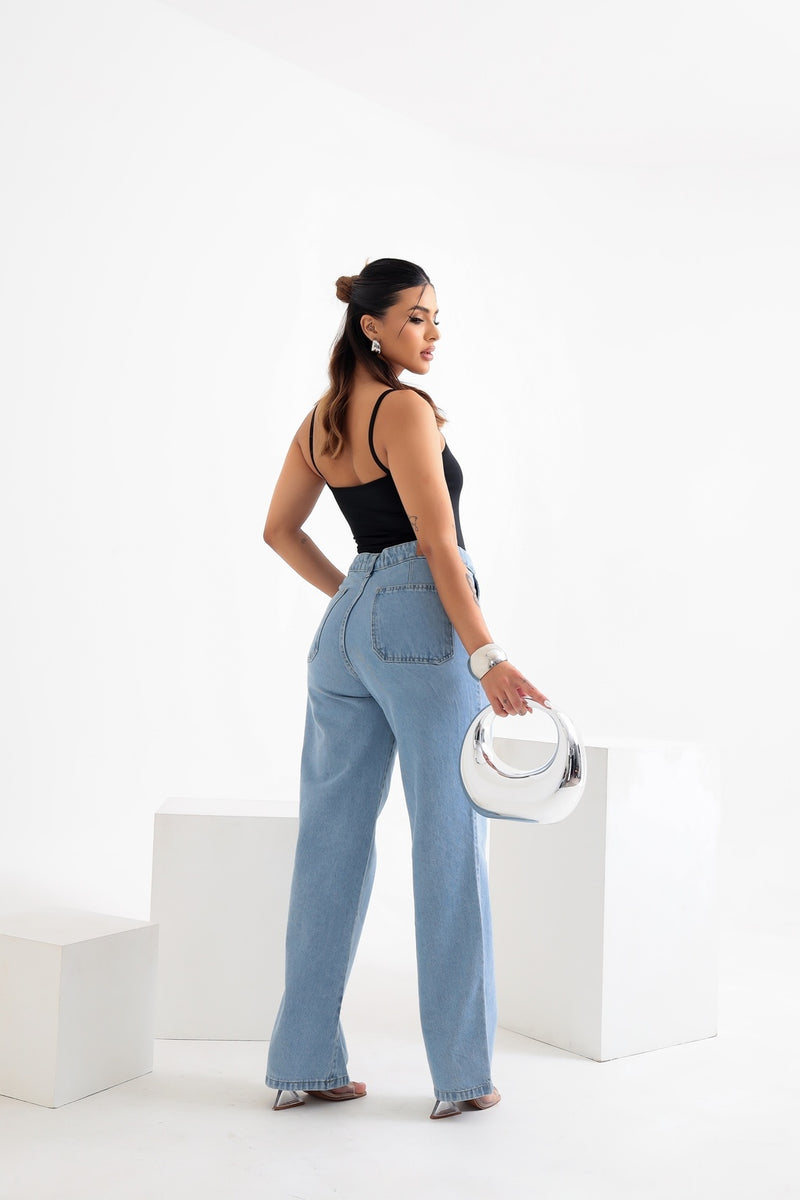 Calça Jeans Reta