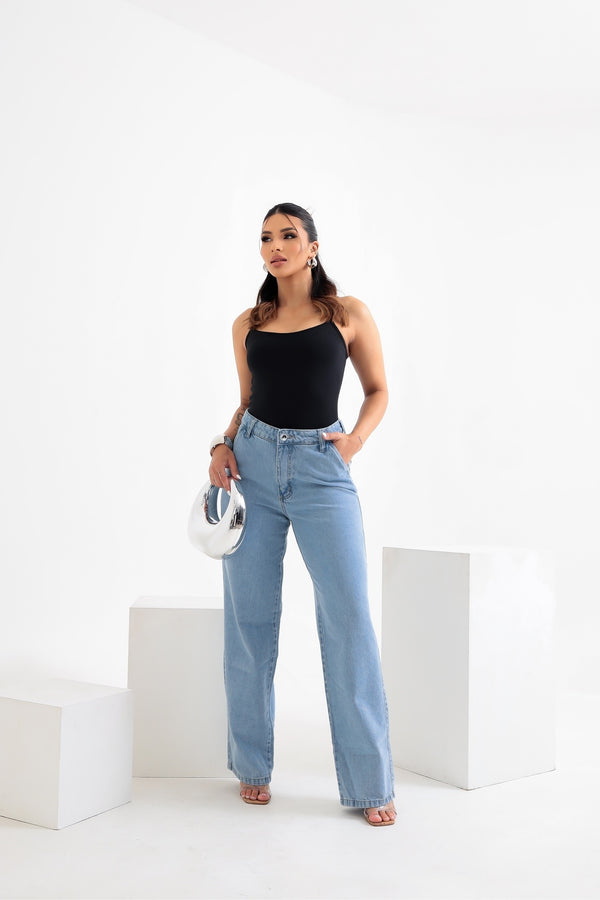 Calça Jeans Reta