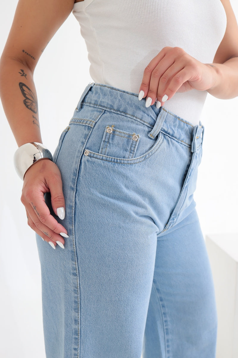 Calça Jeans Wide Leg