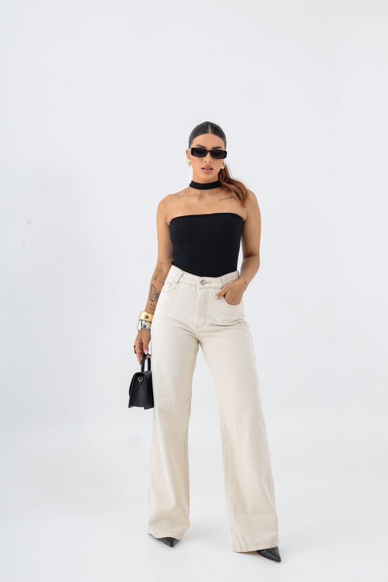 Calça Jeans Wide Leg