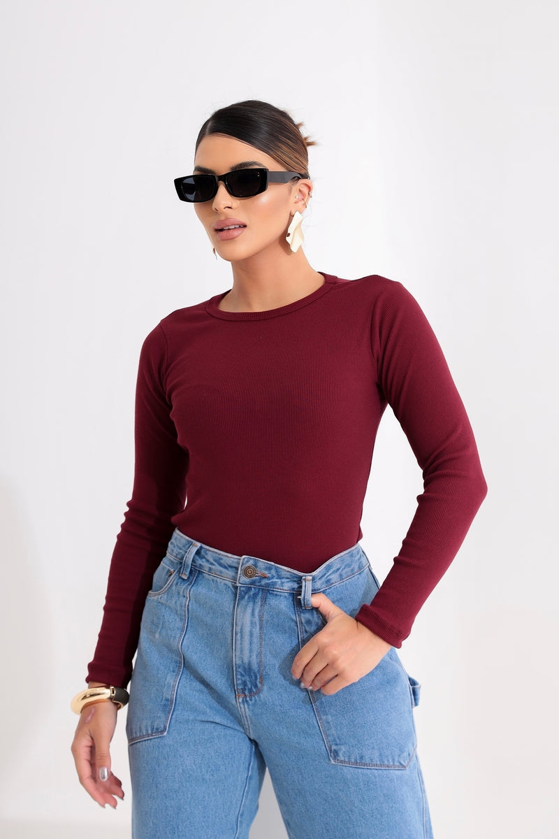 Blusa Manga Longa Básica