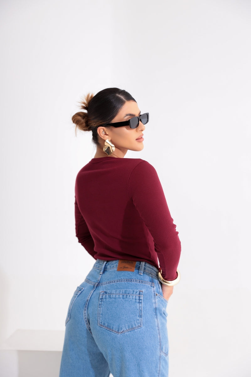 Blusa Manga Longa Básica