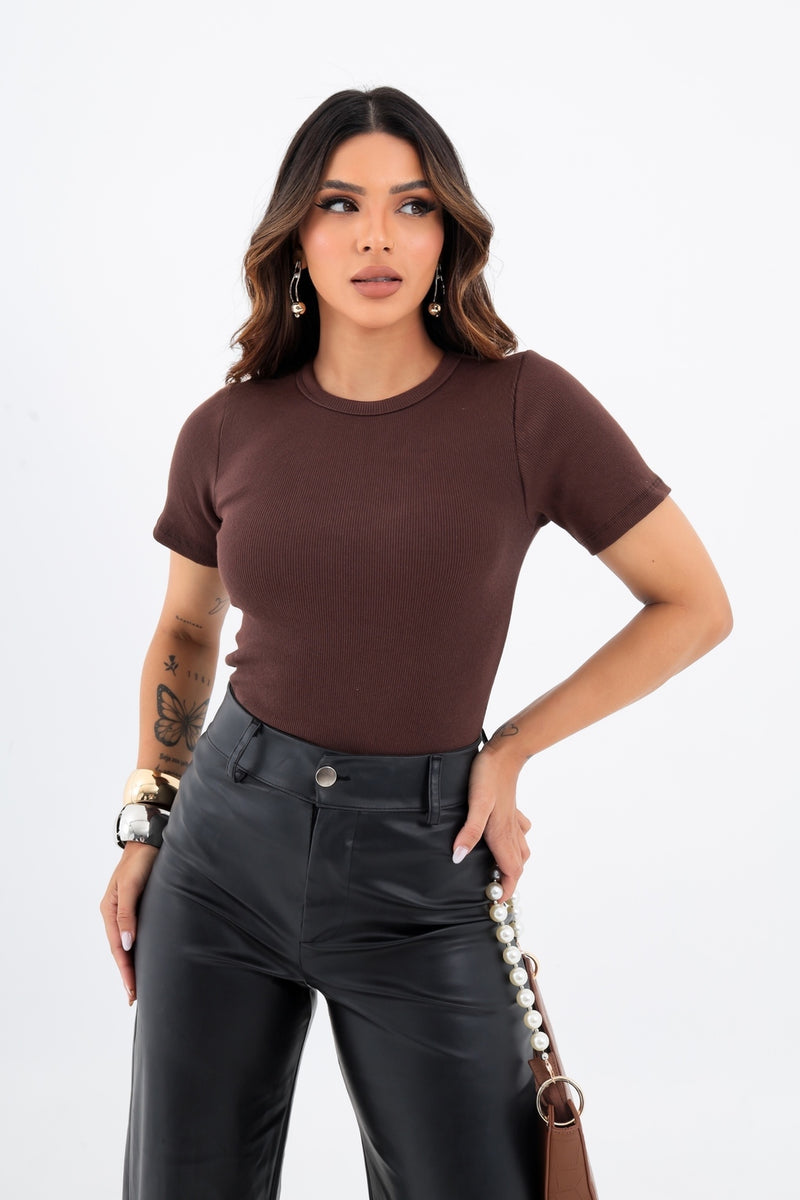 Camiseta Básica Canelada